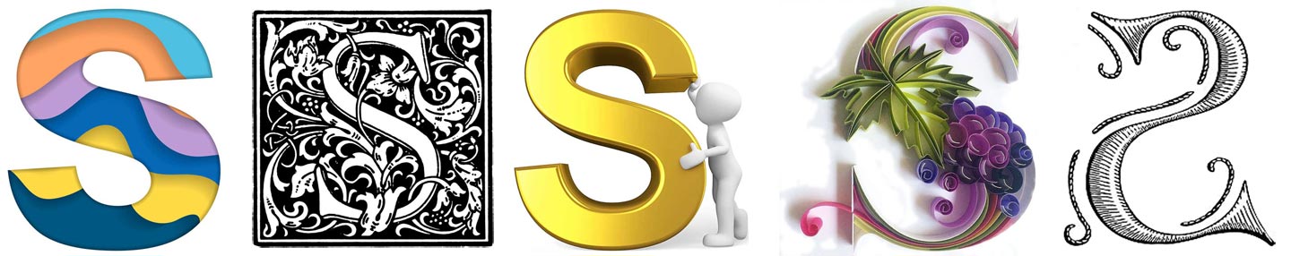 The letter S drawn differently, and one backwards just for fun