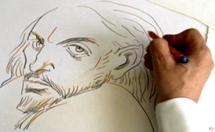 drawing Glaser depends on his inherent talent for drawing 