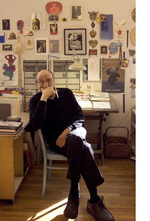 Milton Glaser in his studio
