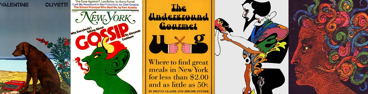 a montage of illustrations by Milton Glaser